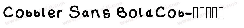 Cobbler Sans BoldCob字体转换